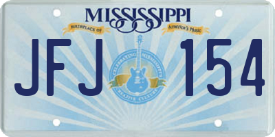 MS license plate JFJ154