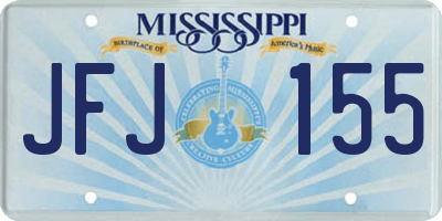 MS license plate JFJ155