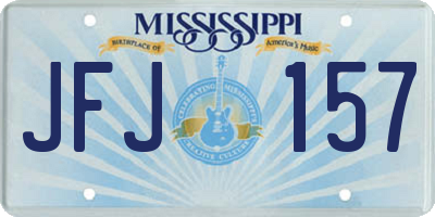 MS license plate JFJ157