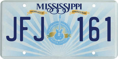 MS license plate JFJ161
