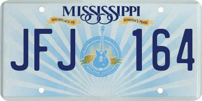 MS license plate JFJ164
