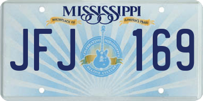 MS license plate JFJ169