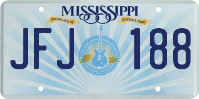 MS license plate JFJ188