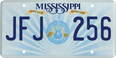 MS license plate JFJ256