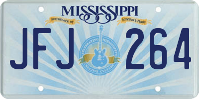 MS license plate JFJ264