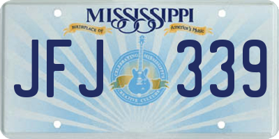MS license plate JFJ339