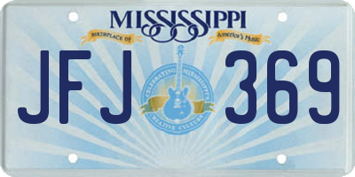 MS license plate JFJ369