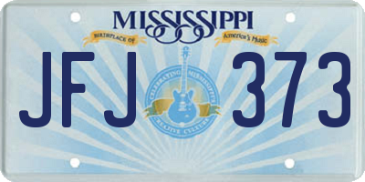 MS license plate JFJ373