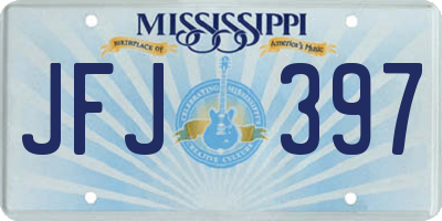 MS license plate JFJ397