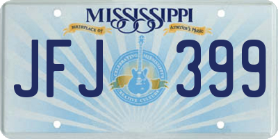 MS license plate JFJ399