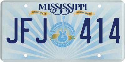MS license plate JFJ414