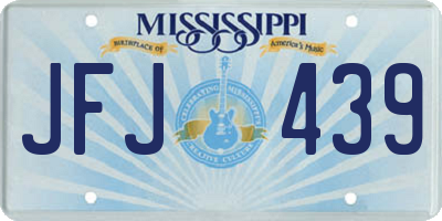 MS license plate JFJ439