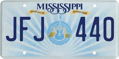 MS license plate JFJ440