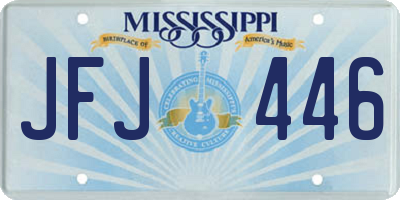 MS license plate JFJ446