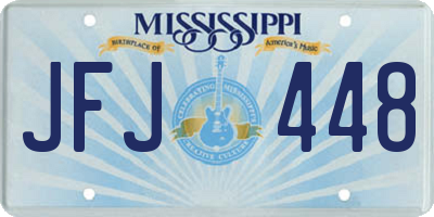 MS license plate JFJ448