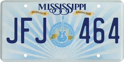 MS license plate JFJ464
