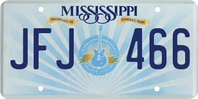 MS license plate JFJ466