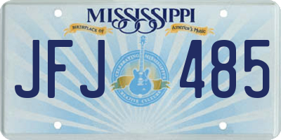 MS license plate JFJ485