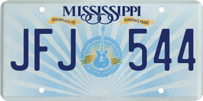 MS license plate JFJ544