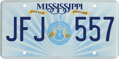 MS license plate JFJ557