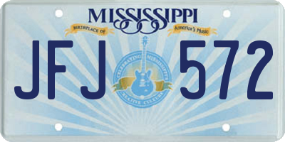 MS license plate JFJ572