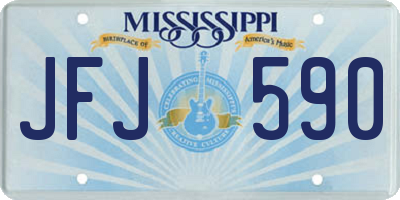 MS license plate JFJ590