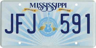 MS license plate JFJ591