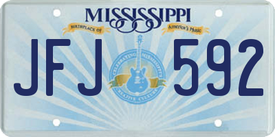 MS license plate JFJ592