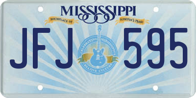 MS license plate JFJ595