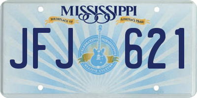MS license plate JFJ621