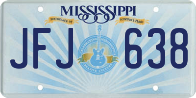 MS license plate JFJ638