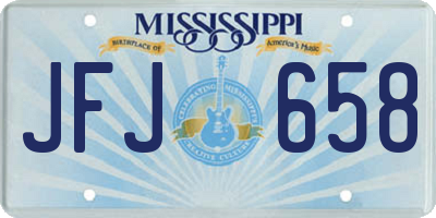 MS license plate JFJ658