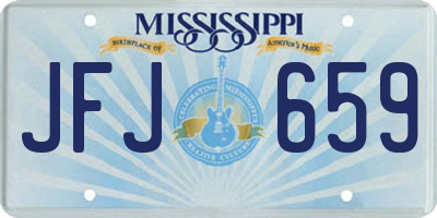 MS license plate JFJ659