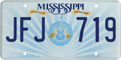 MS license plate JFJ719