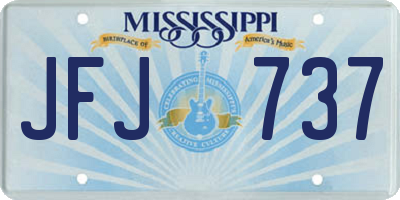 MS license plate JFJ737