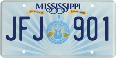 MS license plate JFJ901
