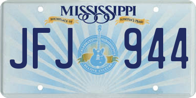 MS license plate JFJ944