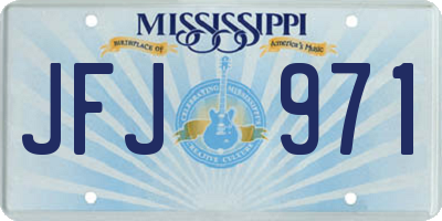 MS license plate JFJ971