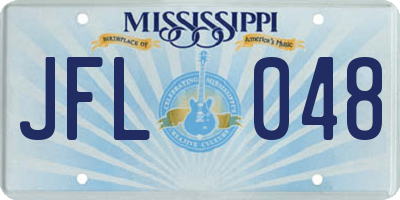 MS license plate JFL048
