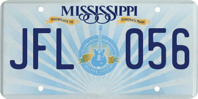 MS license plate JFL056