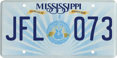 MS license plate JFL073