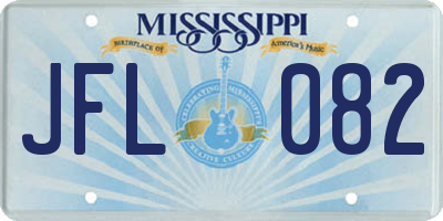 MS license plate JFL082