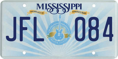 MS license plate JFL084