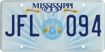 MS license plate JFL094