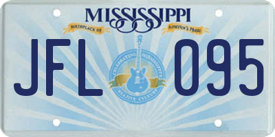 MS license plate JFL095