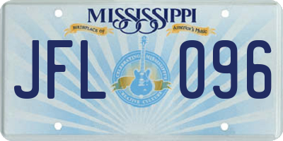 MS license plate JFL096