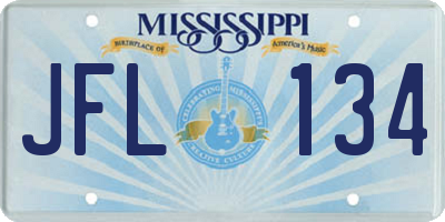 MS license plate JFL134