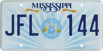 MS license plate JFL144