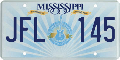 MS license plate JFL145