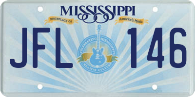 MS license plate JFL146